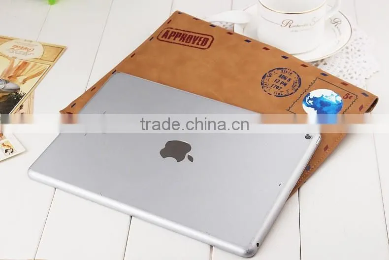 Classic Envelope Design For iPad Air 2 Case, Leather Case for iPad 6, For IPad Air2 / iPad Pro 9.7 Case Cover