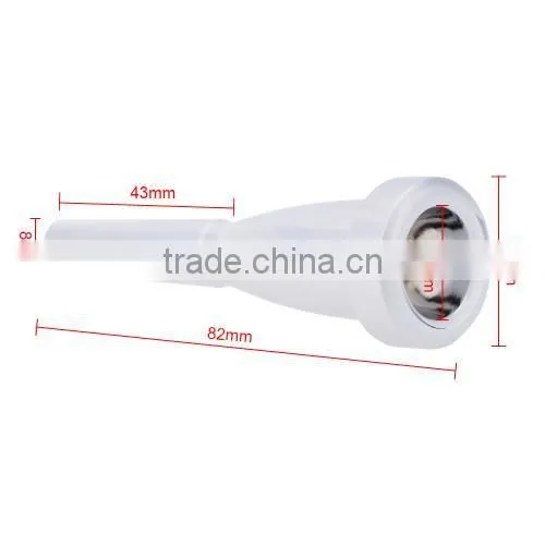Nickel-Plated Copper Mega Rich Tone Trumpet Mouthpiece 7C 5C