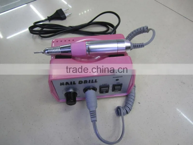 Sweet Pink Nail Art Equipment Manicure Tools Pedicure Acrylics Pink Electric Nail Drill Pen Machine Set Kit