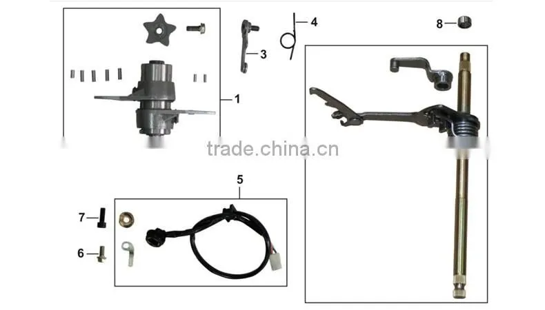 High performance cheap drum comp. arm comp. spring for AT110
