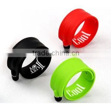 Wholesale Price Silicone Touch Screen Pen Bracelet for Mobile Phone