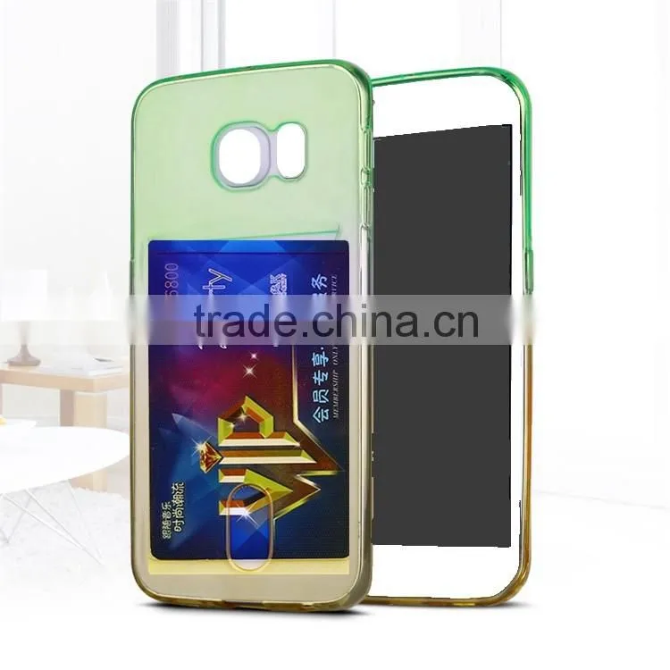 with card bag phone case for huawei ascend g u fusion 5520 6609 8652 activa