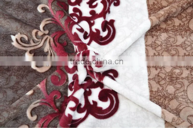 heart polar fleece fabric knitting machine blanket