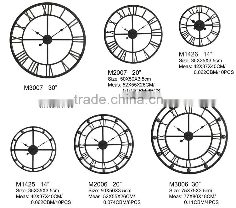 Large wall clock home decorative quartz clock