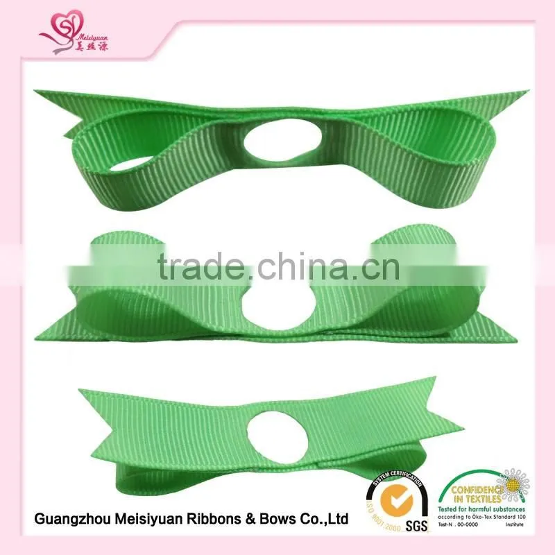 China factory supply Green grosgrain ribbon bows for perfume decor or formal dress