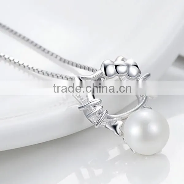 New cute cat 925 Sterling Silver Pendant wholesale fashion jewelry