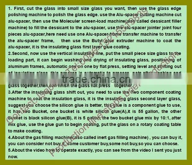 Double glass argon gas filling machine/insulated glass inactive gas filler machine/Double glass making machine (ZCJ02)