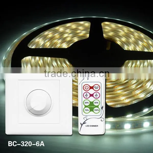 RF Wireless Remote Control Dimmer For Single Color LED Light Strip 12V-24V