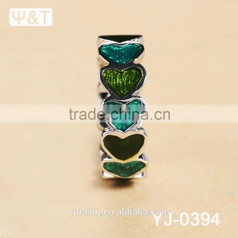 Jingli Jewelry Electroplating Heart Shaped Finger Ring (YJ-394)