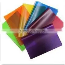 colorful or transparent pvc book cover and cheapest pvc book cover