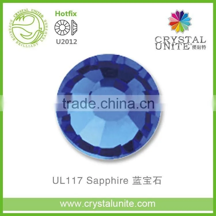 U2012 Sapphire Lead Free Hot Fix Rhinestone