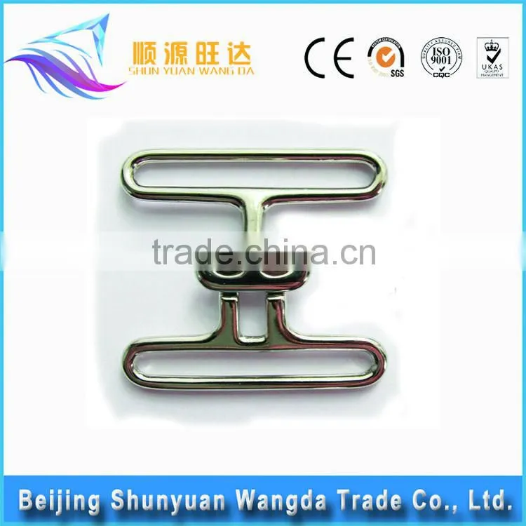 2016 good quality unique zinc alloy lock metal bag belt buckle for handbag