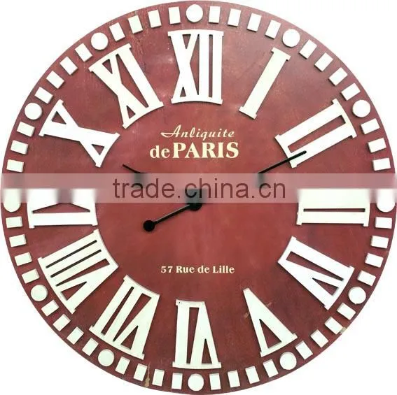 Big Size Decorative Wall Clock Wholesale Antique Iron Clock For Sale