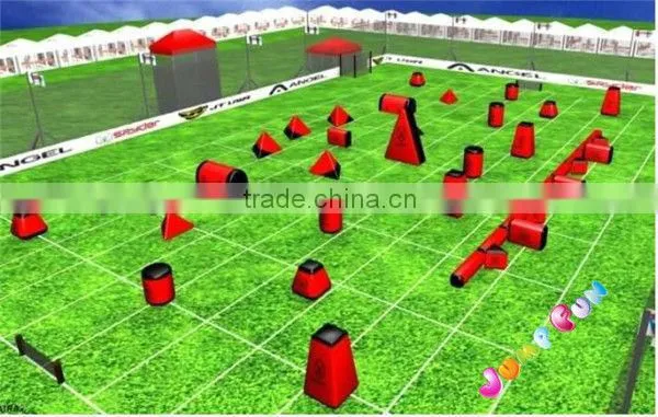Cylinder Bunker Inflatable/cheap paintball fields/Bunkers obstacle/Inflatable PVC Cylinder
