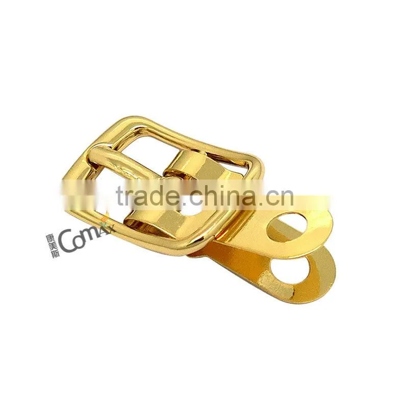 Fashion shiny gold custom metal ladies shoes buckles