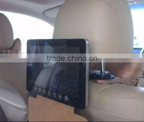 Install back seat beige / black 7 inch car tv monitor for car with usb