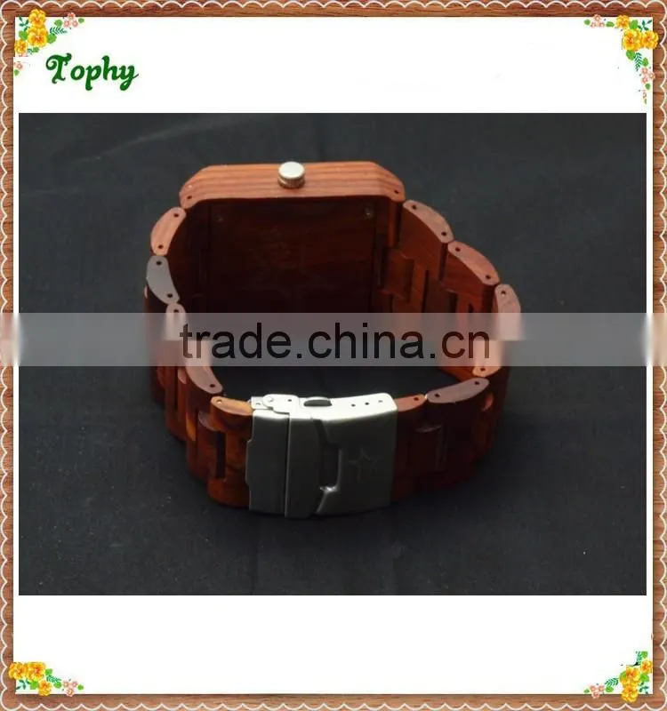 2016 red sandalwood wooden watch men for sales