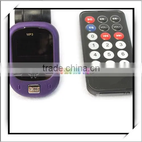 Car audio MP3 cd Player adapter with FM Modulator Purple