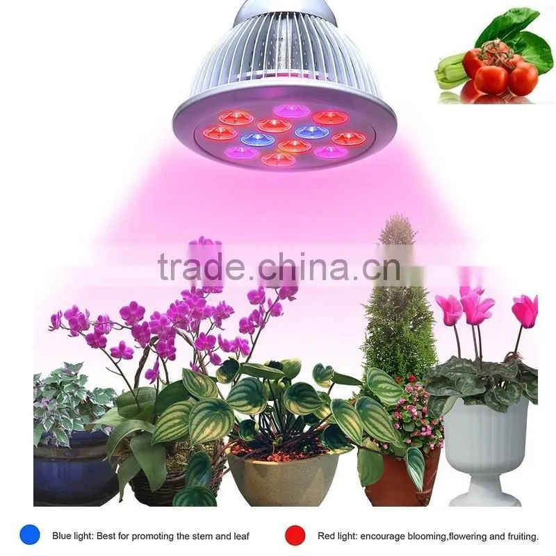 7W/9W/12W Full Spetrum LED Grow Light Bulb Greenhouse Flower Planting