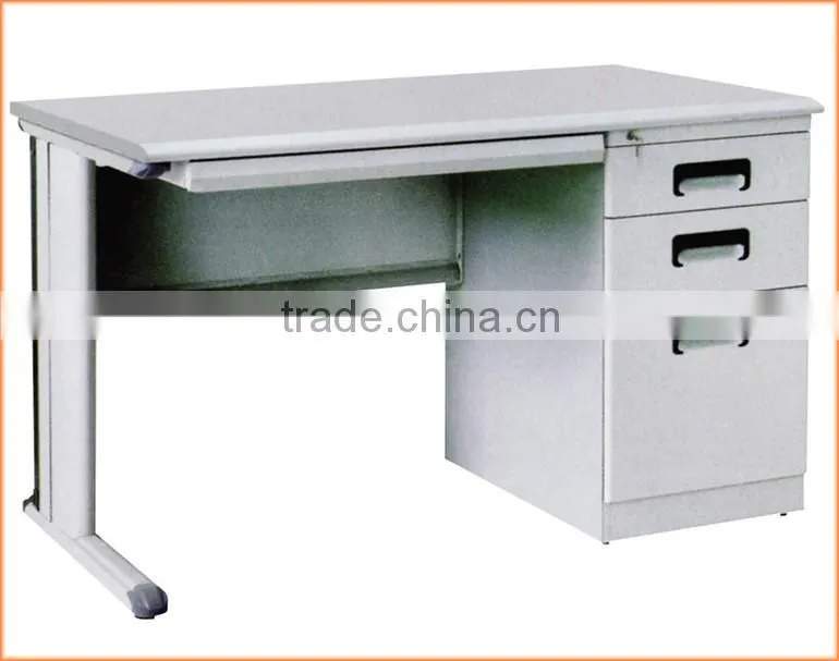 Factory Directly Metal Office Desk with One 3 Drawer Filing Cabinet