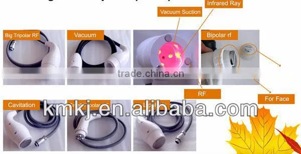 2013 hottest portable tripolar rf cellulite reduction machine with cavitation