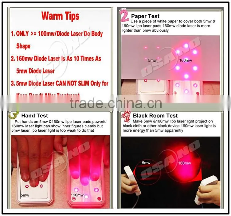 portable slimming machine, dual wavelength double effects laser weight loss machine for home