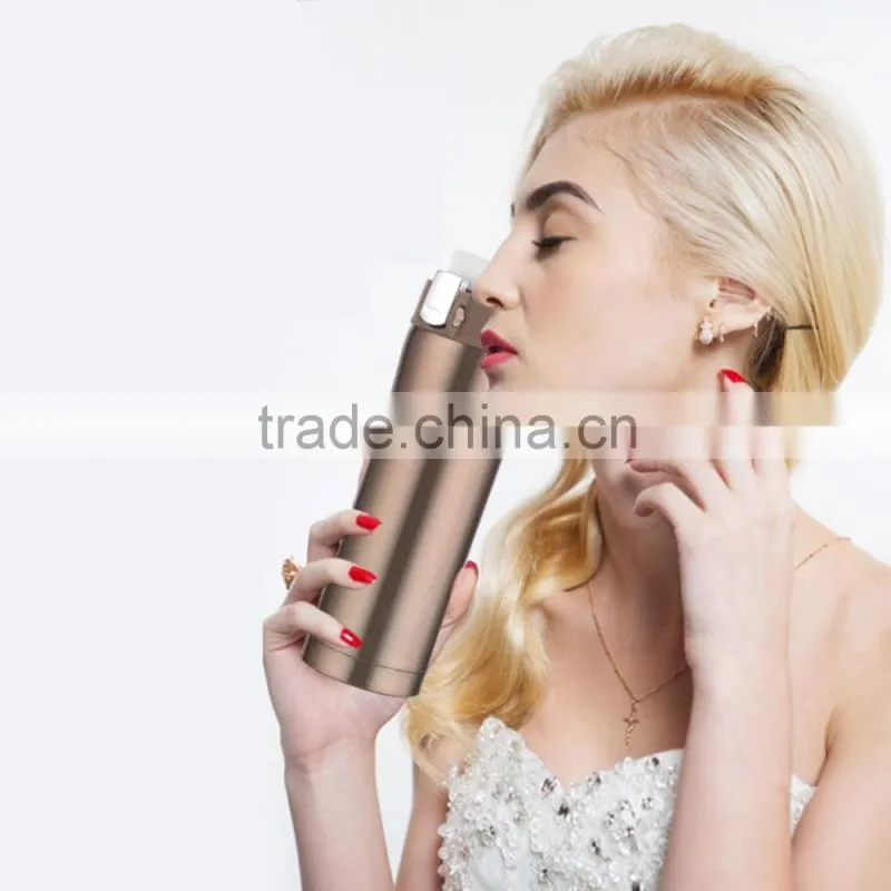 Double wall gold&black&white color stainless steel vacuum flask/Thermos flask/travel mug