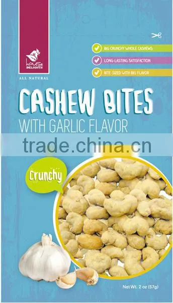 Garlic flavor snack, Coated cashew snack