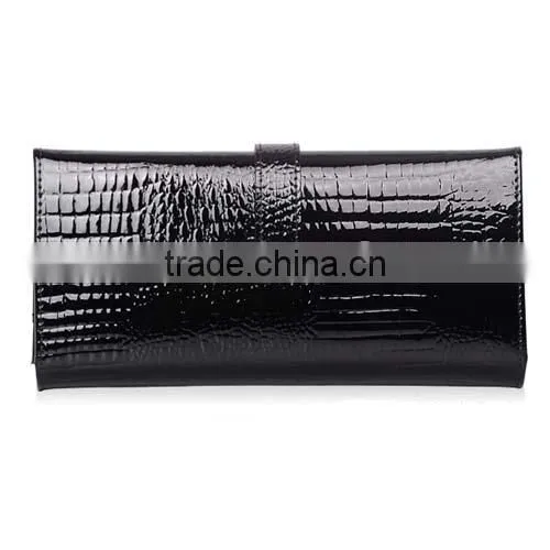 latest Design Ladies Free Leather Patent Alligator Pattern Wallet/Purse (BCN002)