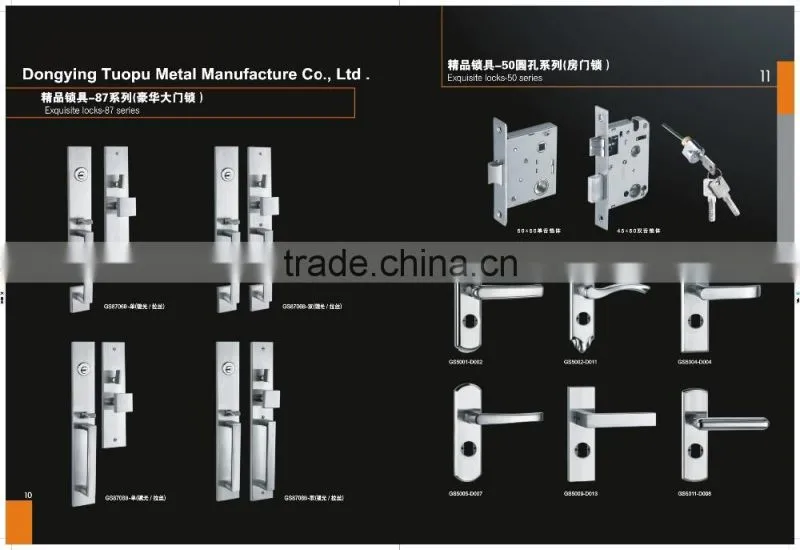 Good quality made in china stainless steel lock door handle manufacturer