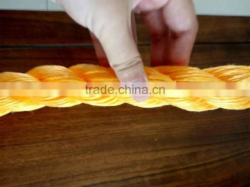 Twist type PP monofilament beige Danline rope 3 strand polypropylene rope polypropylene monofilament rope