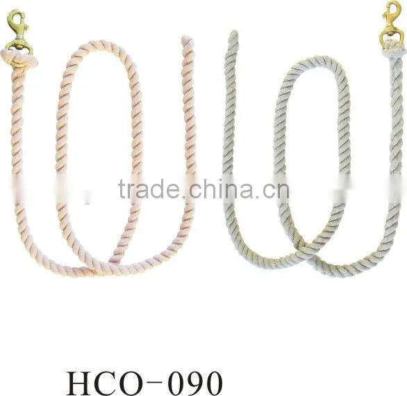 Three stranded nylon rope lead with NP snap