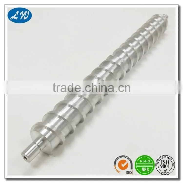 OEM export cnc lathe aluminum alloy worm gear shaft