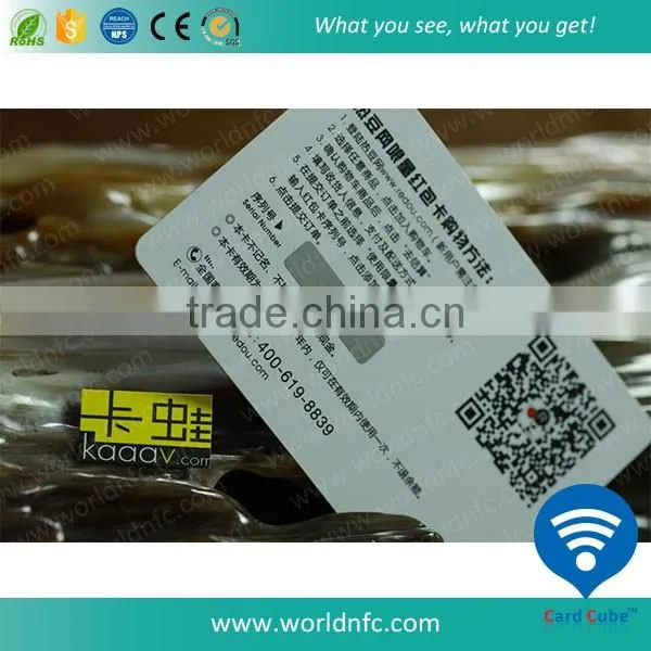 Plastic Scratch off Card with Custom Printing