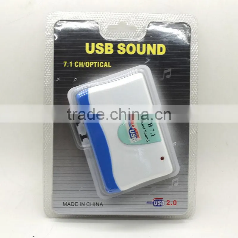 USB 7 1 channel audio input sound cards usb
