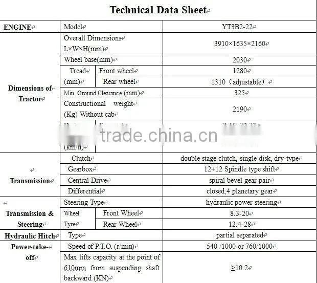 QLN-554 tractor;a 55HP chinese tractor from China qianli brand to buy