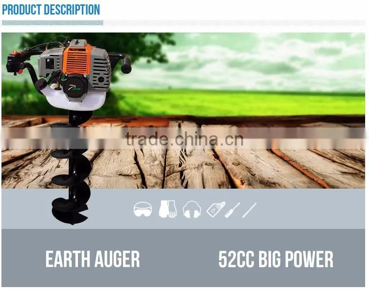 Powered soil digging machine 2 stroke ice crusher