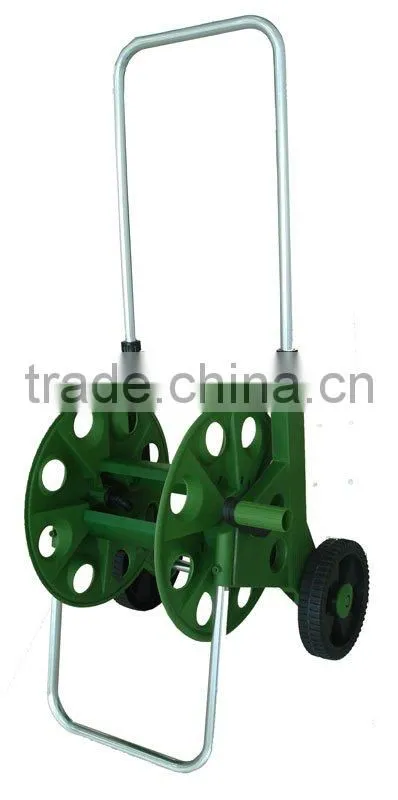 Garden Cart With Wheels For 1/2" 60M PVC Garden Hose