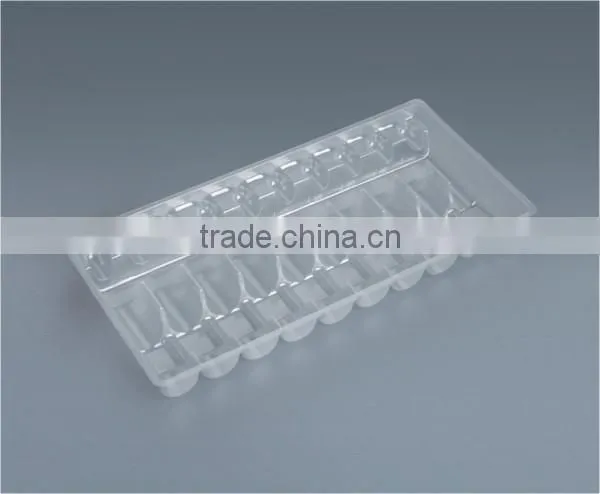 Transparent pharmaceutical pet tray non-toxic for injection solution