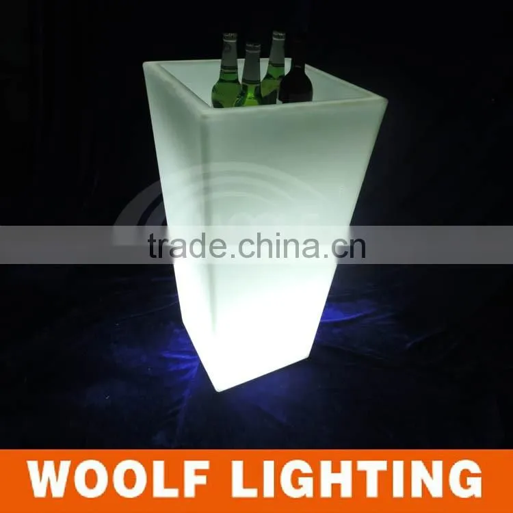 Charming Garden Square Waterproof LED Lighting Glow Flower Pot