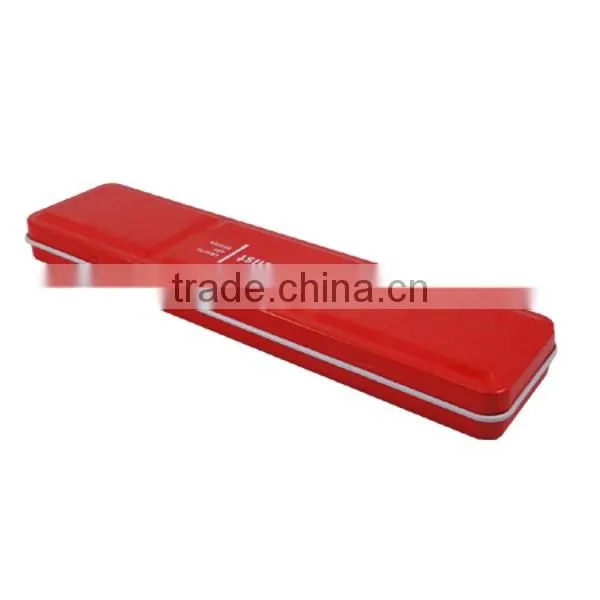 rectangular tin case metal gum box