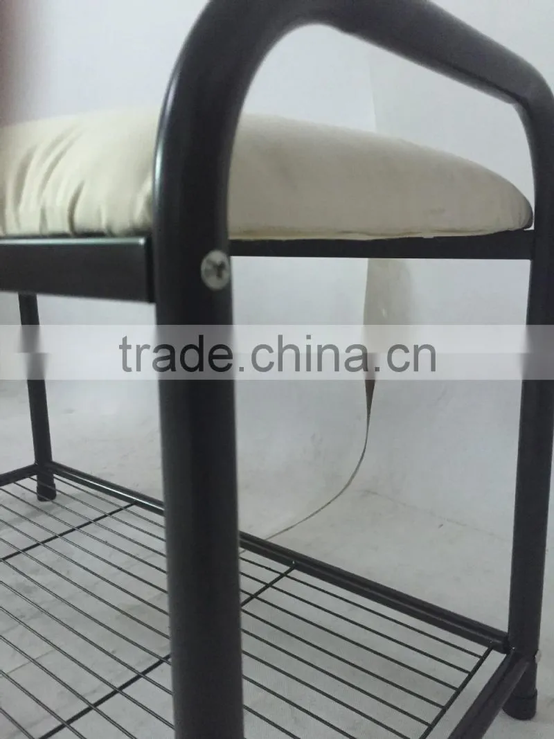 shoes rack bench with wire shoes storage