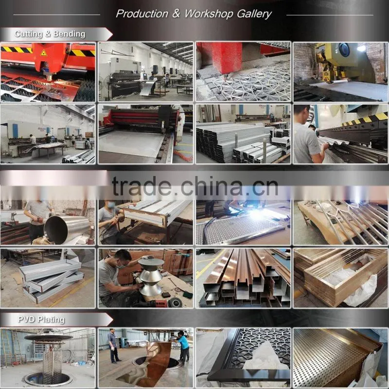 Project 304 Stainless Steel Interior Decorative Metal Columns