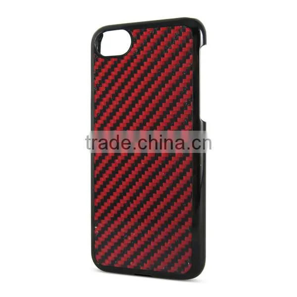 2017 New Hot Selling 4 Colors Available Carbon Fiber Plate Pattern PC Case for iPhone 7