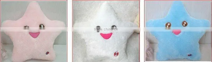 Supply fashion new design plush LED light cushion small order