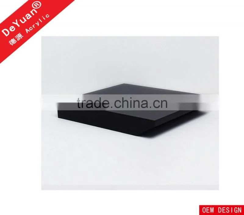 Custom Black Acrylic Shoes Display with Thick Base