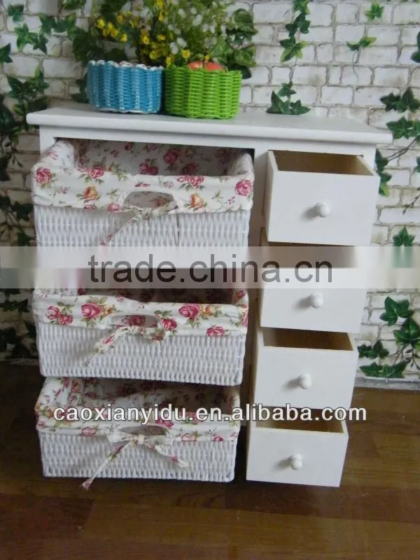 White Color Wood Storage Cabinet With Casters Europe Style Outdoor Cabinet White Laundry Cabinet Solid Wood Storage Bed
