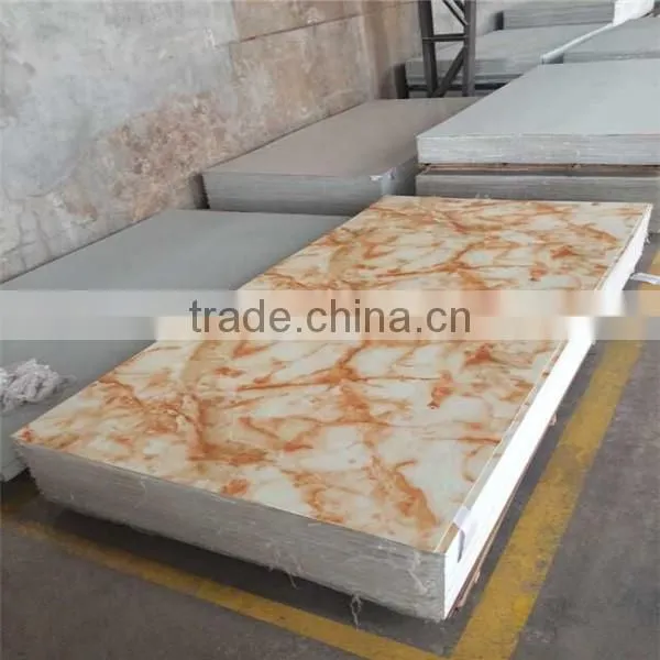 Decorative wall panels composite tile marble stone, Wall Cladding Marble texture UV board