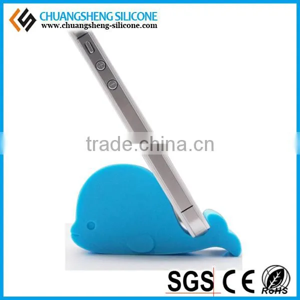 colored whale shape mobile phone holder