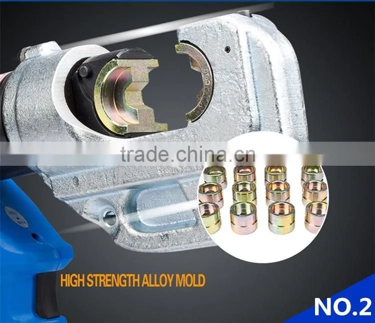 High-performance lithium battery, hydraulic crimping tools, one-handed operation 360 degree rotating head